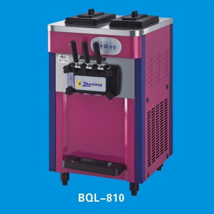 Tabletop Soft Ice Cream Machine, Commercial Ice Cream Maker, Automatic Ice Cream Machine, Three-Head Cone Machine for Street Vending Tabletop Soft Ice Cream Machine, Commercial Ice Cream Maker, Automatic Ice Cream Machine, Three-Head Cone Machine for Street Vending
