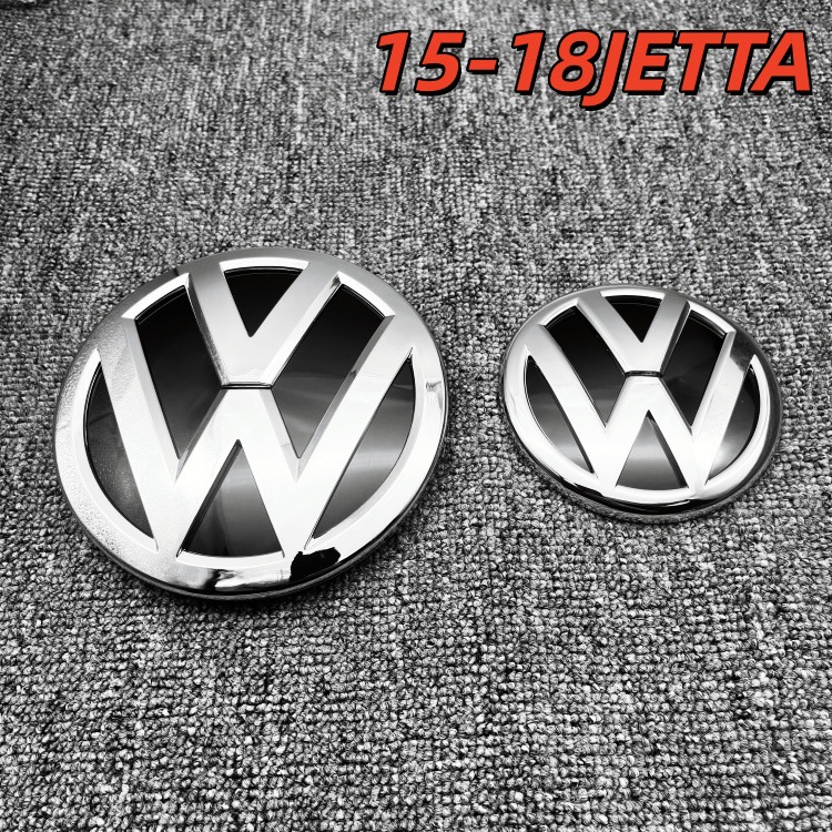 Volkswagen – Car logo 12-18 Front Rear - 15-18-jetta-front-and-rear-silver-logo