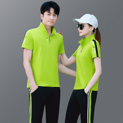 2023 Summer Couple Set Men's Fashion Casual Short-Sleeve Pants Two-Piece Women's Sports Wear