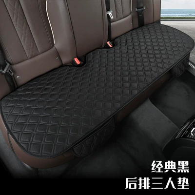 Seat cushion, seat cover, Chun Ma Car Cushion Breathable - cl-checkered-hemp-classic-black-one-back