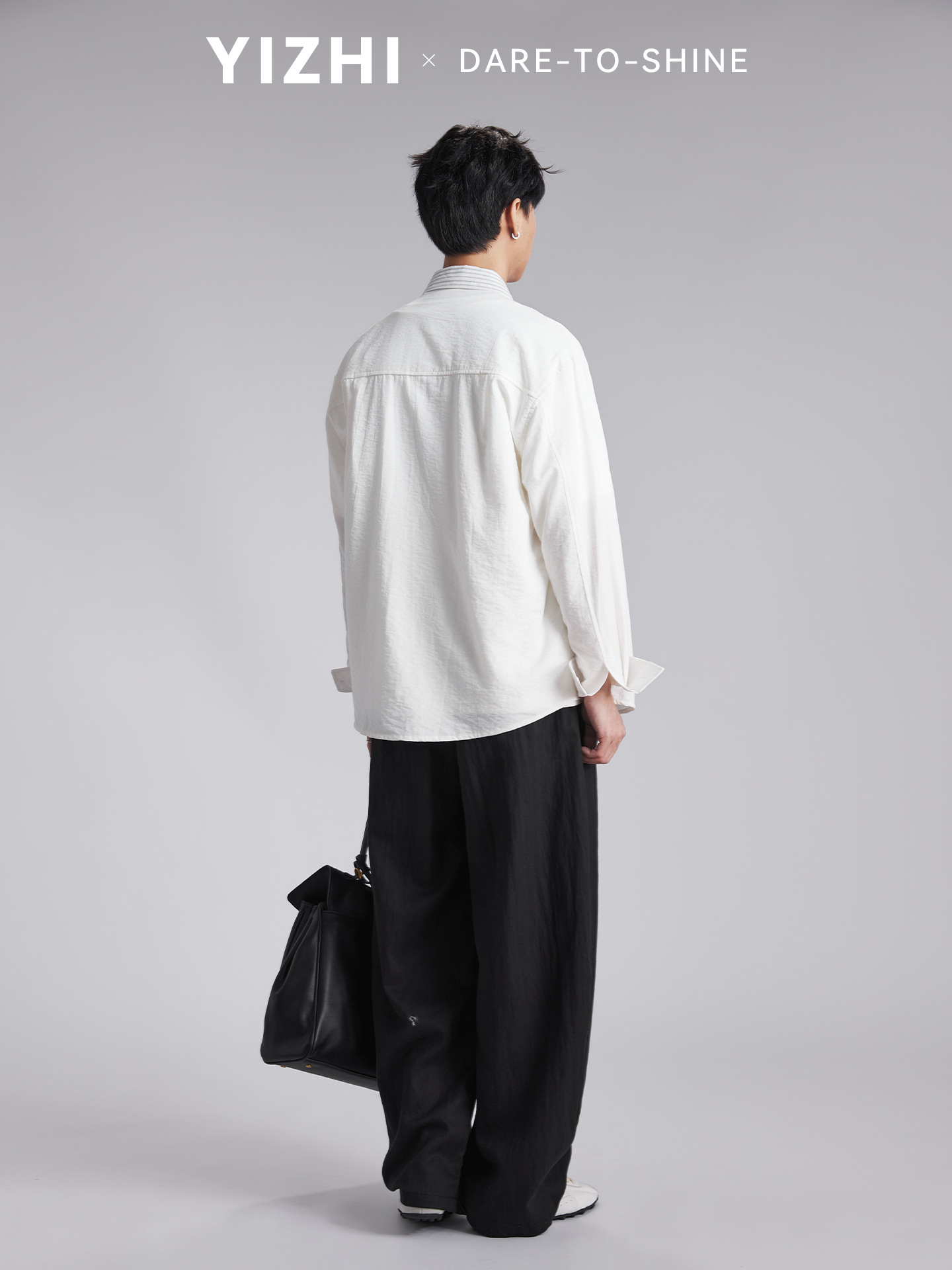 Áo chống nắng nam dáng rộng phối vải cotton phong cách lịch lãm — Xanh navy