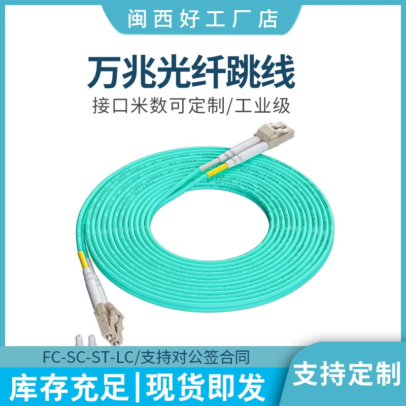 10 гигабитных многомодовых оптоволоконных перемычки OM4 многомодовые волоконно-оптические перемычки OM3 10000 гигабитных оптоволоконных перемычки LC-LC центра обработки данных