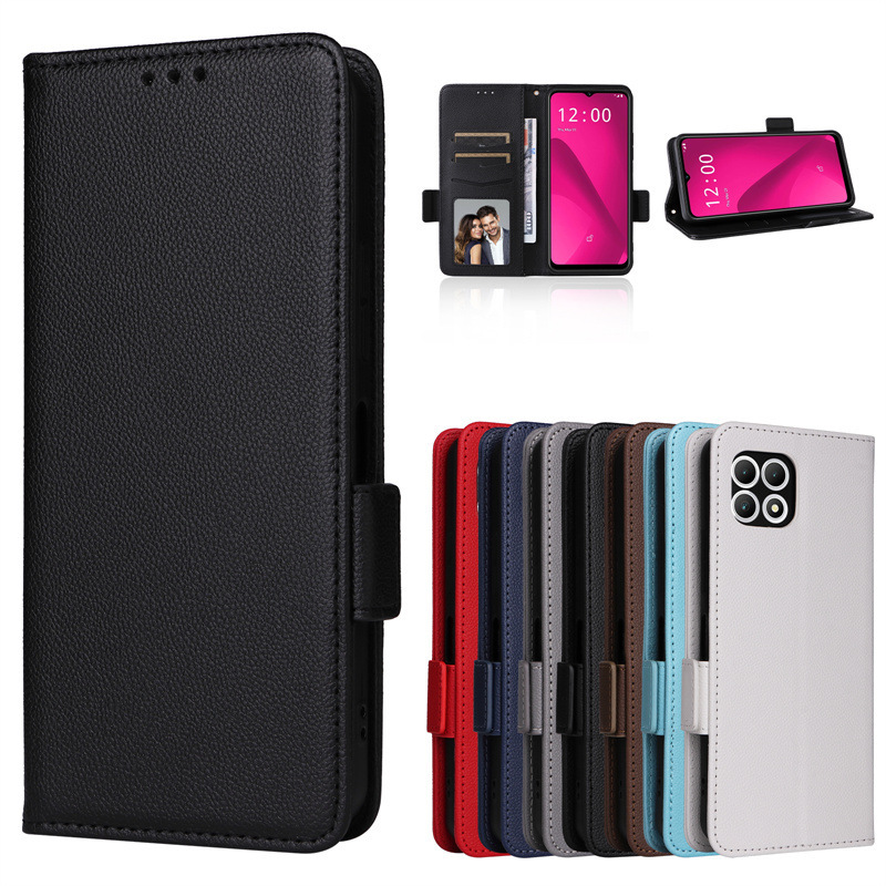 Suitable for T-Mobile Revvl 7/8 Phone Case, t Phone 2/3 Phone Leather Case with Card Holder and Strap