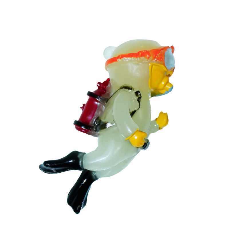 Azul grasa buzo acuario colgante pecera paisaje decoración pequeña decoración sumergido flotante buzo