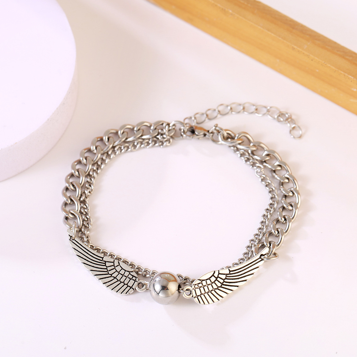 Fashion Angel Wings Stainless Steel Plating Bracelets 1 Piece display picture 4