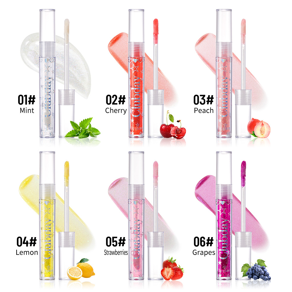 17g Weight Lip Gloss Type Of Cosmetics Liquid Material Multicolor Pattern Casual, Elegant, Glam Style Casual Elegant Glam Multicolor Liquid Lip Gloss 4