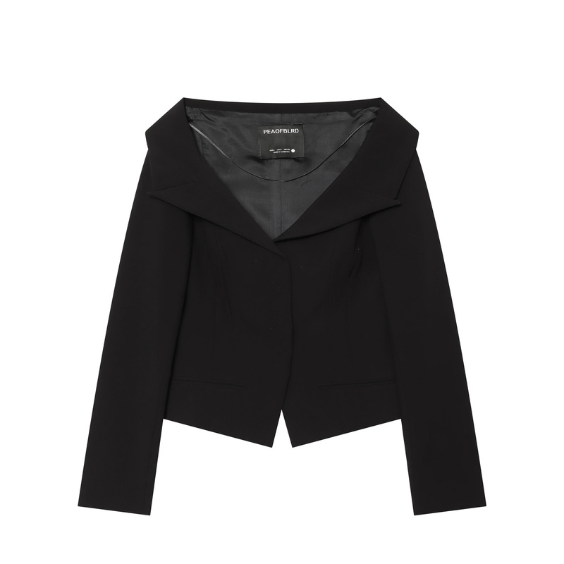 Aliexpress Wholesale New Summer Women's Versatile Lapel Long-Sleeve Asymmetrical Slim-Fit Blazer 7001085