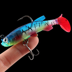 胖虎紋路亞軟魚餌 仿生路亞擬餌 路亞餌軟餌包鉛魚漁具批發釣魚