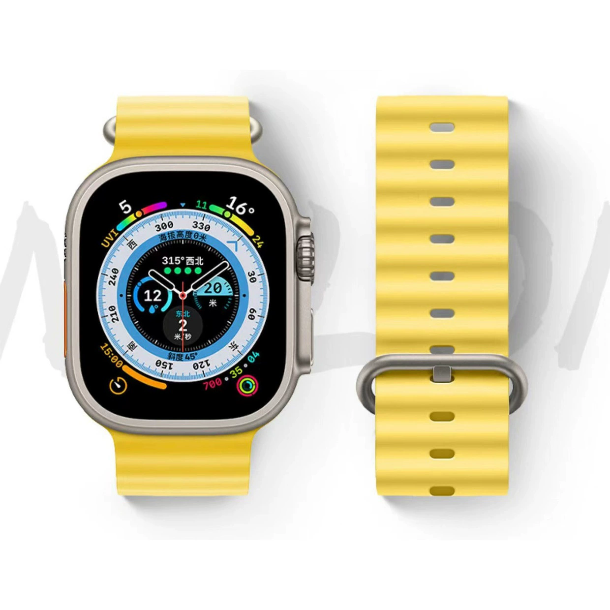 [Готовый запас и отправка в тот же день] Подходит для Apple Watch 8 Apple Ocean silikon strap Ultras8