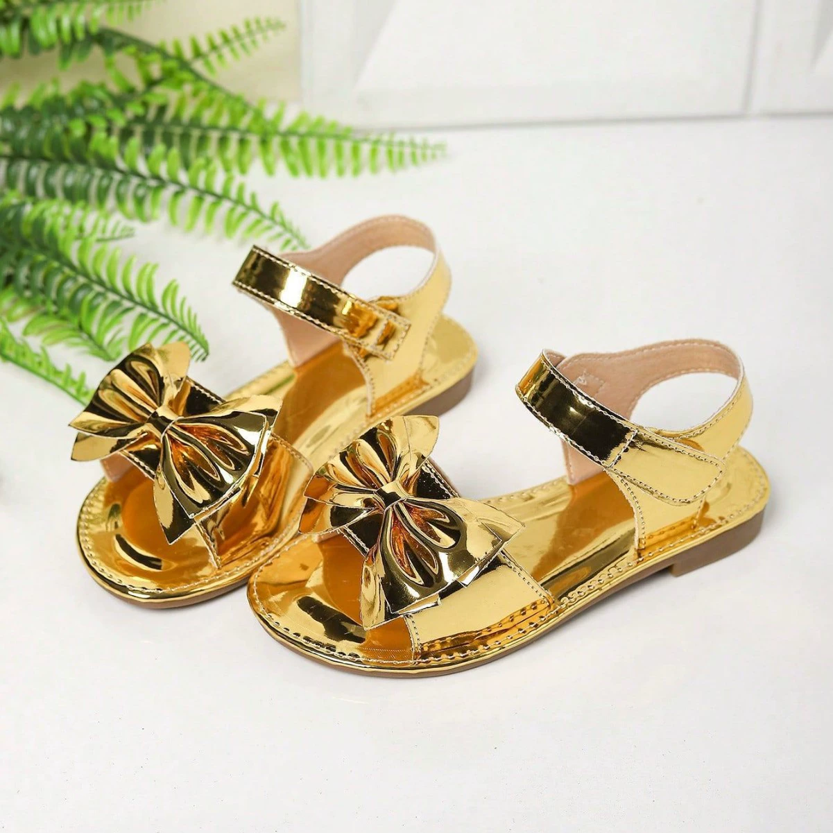 Трансграничная внешняя торговля Французский бант темперамент плоские модные сандалии