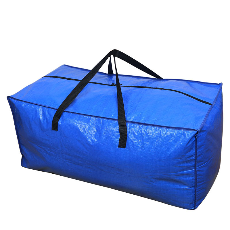 跨境外贸产品编织打包袋加厚收纳手提编织袋pe塑料覆膜编织搬家袋