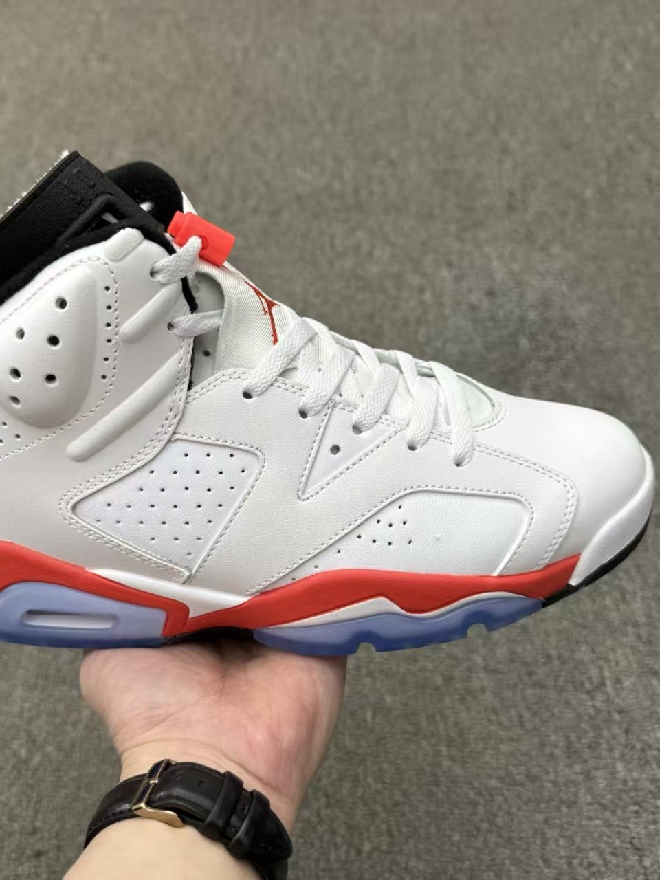 Zapatillas de Baloncesto de Caña Alta con Cámara de Aire AJ6, Cuero y Caucho, Amortiguación, para Deporte