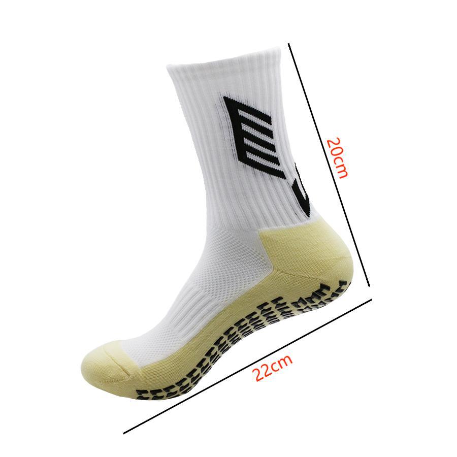 Football socks mid-tube socks adhesive socks with thick towel bottom non-slip sports socks_voghion.com