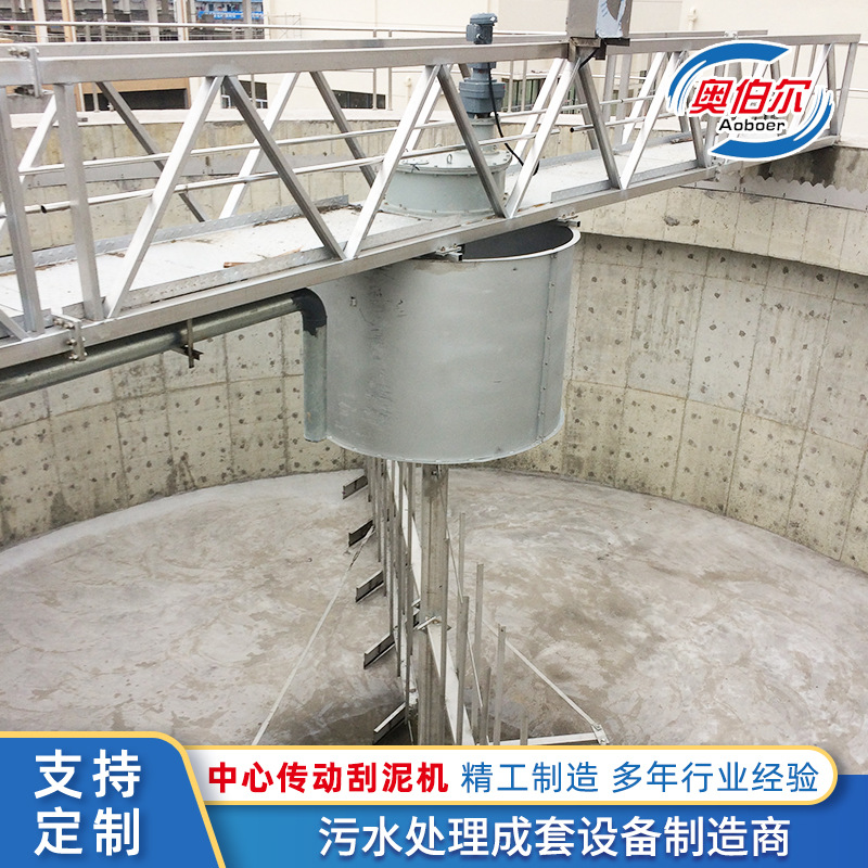 中心传动刮泥机悬挂垂架式周边全桥半桥行车桁架沉淀池污泥浓缩机