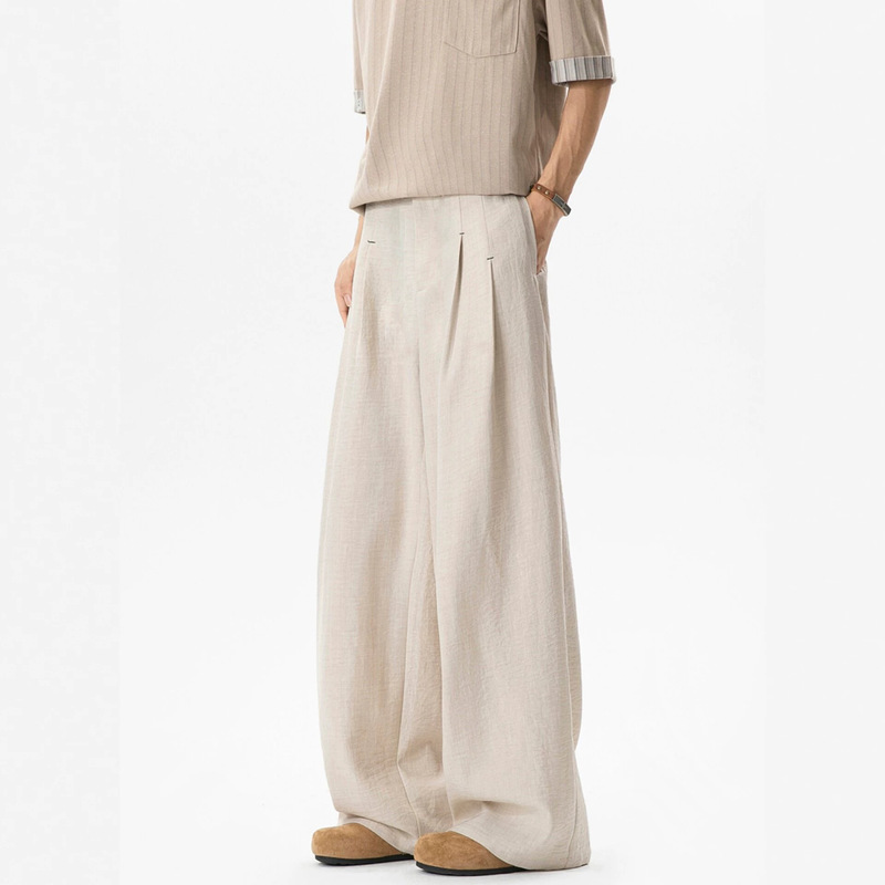 Old Money Quick-Dry Men's Summer Thin Double-Pleated Sports Loose Fit Wide-Leg Versatile Casual Pants for Men Old Money Quick-Dry Men's Summer Thin Double-Pleated Sports Loose Fit Wide-Leg Versatile Casual Pants for Men