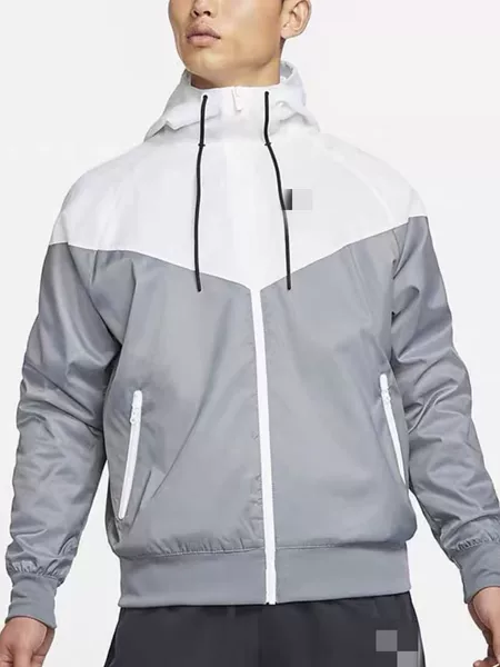 26 Spring and Autumn Men's New Hooded Jacket Casual Sports Windbreaker Outdoor Trendy Single Jacket Men's Embroidery