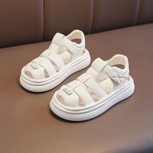 Girls Sandals 2025 Summer New Little Girls Baby Lightweight Fashion Shoes Children's Non-Slip Wear-Resistant Beach Shoes
