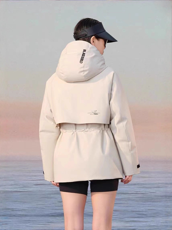 杨幂同款白鹅绒服收腰风壳4.0户外羽绒服女2025短款冬季新款外套|undefined