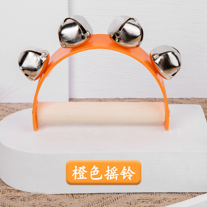 クロスボーダー木製半円手鈴子供楽器手握り鈴知育趣味玩具赤ちゃん早教玩具|undefined