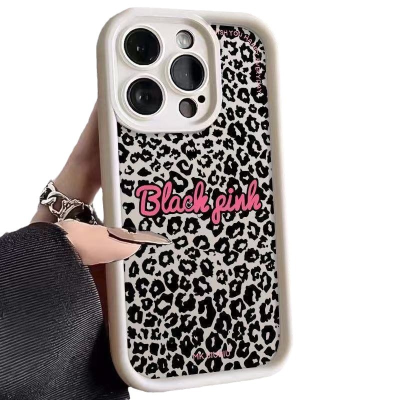Estampado de leopardo de pantalla completa para iPhone 16pro funda para teléfono móvil Apple 15 anti-caída 14 Europa y América 13promax nuevo 12x