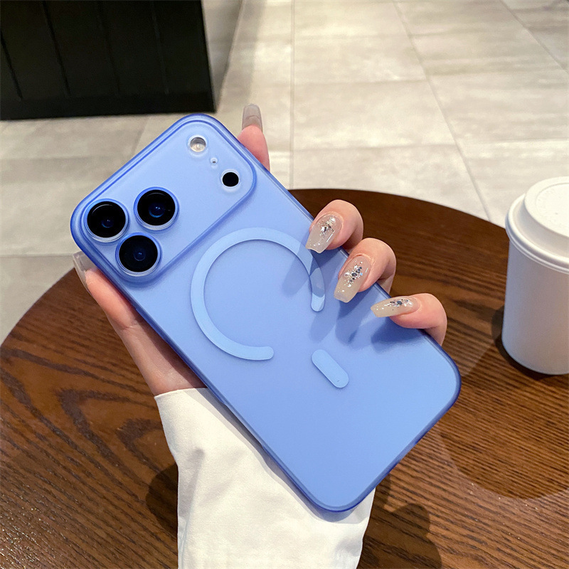 适用iPhone17PROMAX手机壳冰雾超薄磨砂磁吸苹果16带镜头膜15硬防|undefined