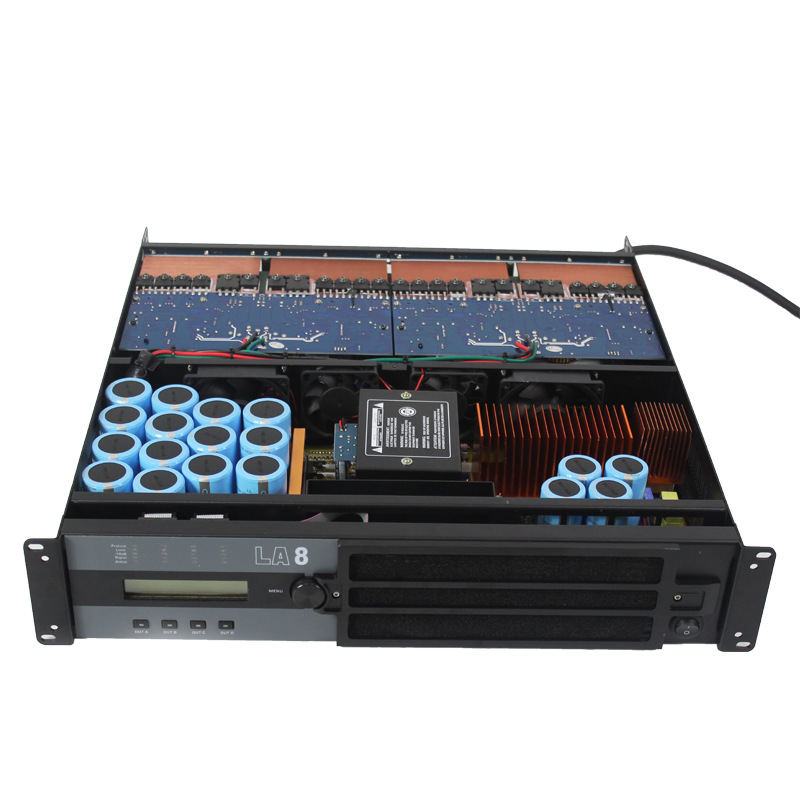 Amplificador de rendimiento de etapa DSP amplificador de potencia de procesamiento de audio digital profesional de cuatro canales 1350W8 euro