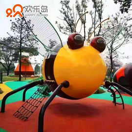 蜜蜂滑梯幼儿园儿童游乐设备组合滑梯可定做小区儿童无动力乐园