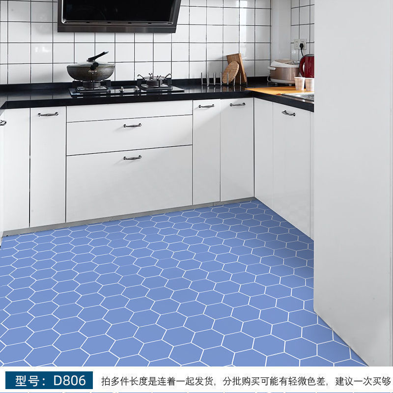 Pegatinas autoadhesivas para suelos de baño, azulejos de inodoro, pegatinas para suelos de cocina, engrosadas, venta al por mayor de fábrica. image 19