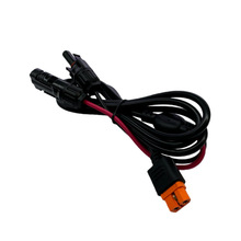 XT60I-F 转MC4太阳能连接线14AWG 一拖二并联结构L=1.5M 户外储能