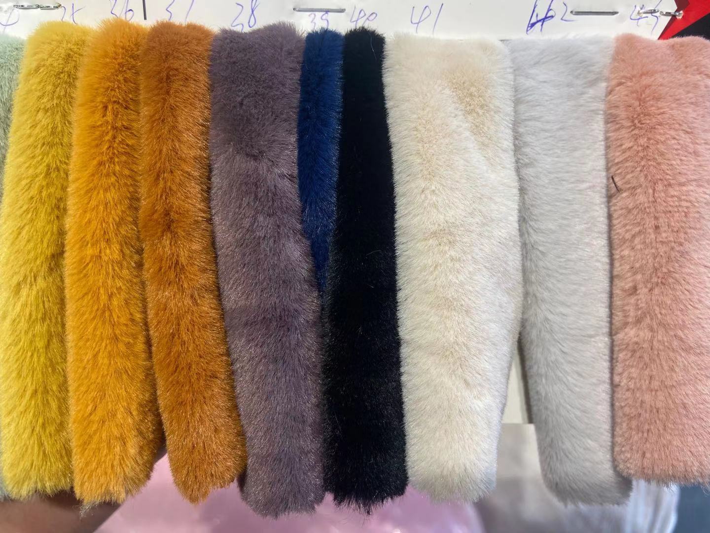 600g conejo visón pequeña tela de visón europeo súper suave delgada suave conejo visón imitación conejo piel collar zapatos y sombreros caliente bolso ropa forro