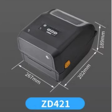 ZEBRA Zebra ZD421T/D Express Logistics Electronics Clothing Tag Self-adhesive Label Paper Printer