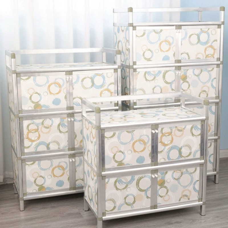 Тумба, шкаф, шкаф, простая сборка, нержавеющий шкаф для овощей, винный шкаф, шкаф для обуви, шкаф для хранения, шкаф для посуды, Qiangzhiyu