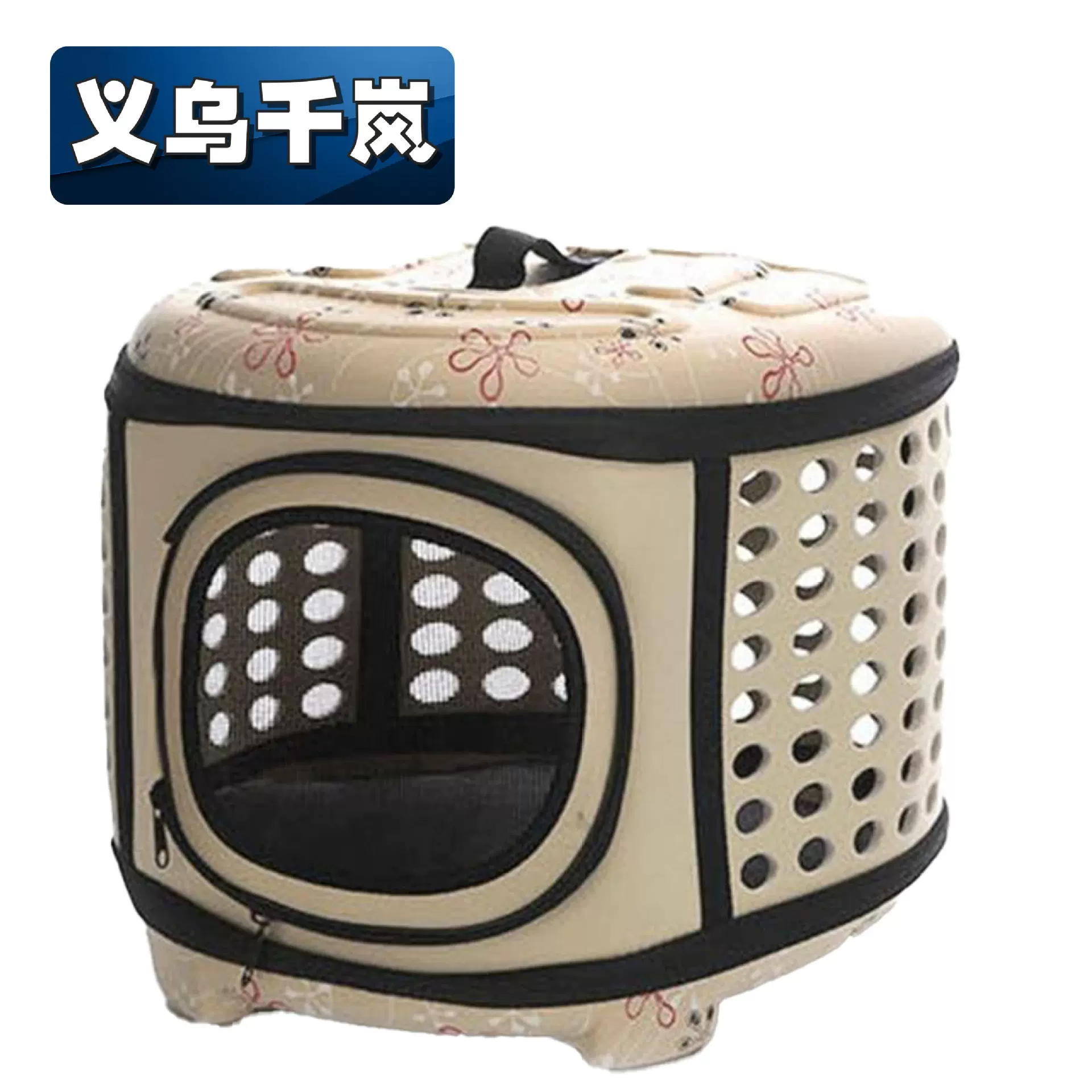 可拆卸折叠式透明太空宠物收纳双肩包EVA材质小猫小狗户外便携包