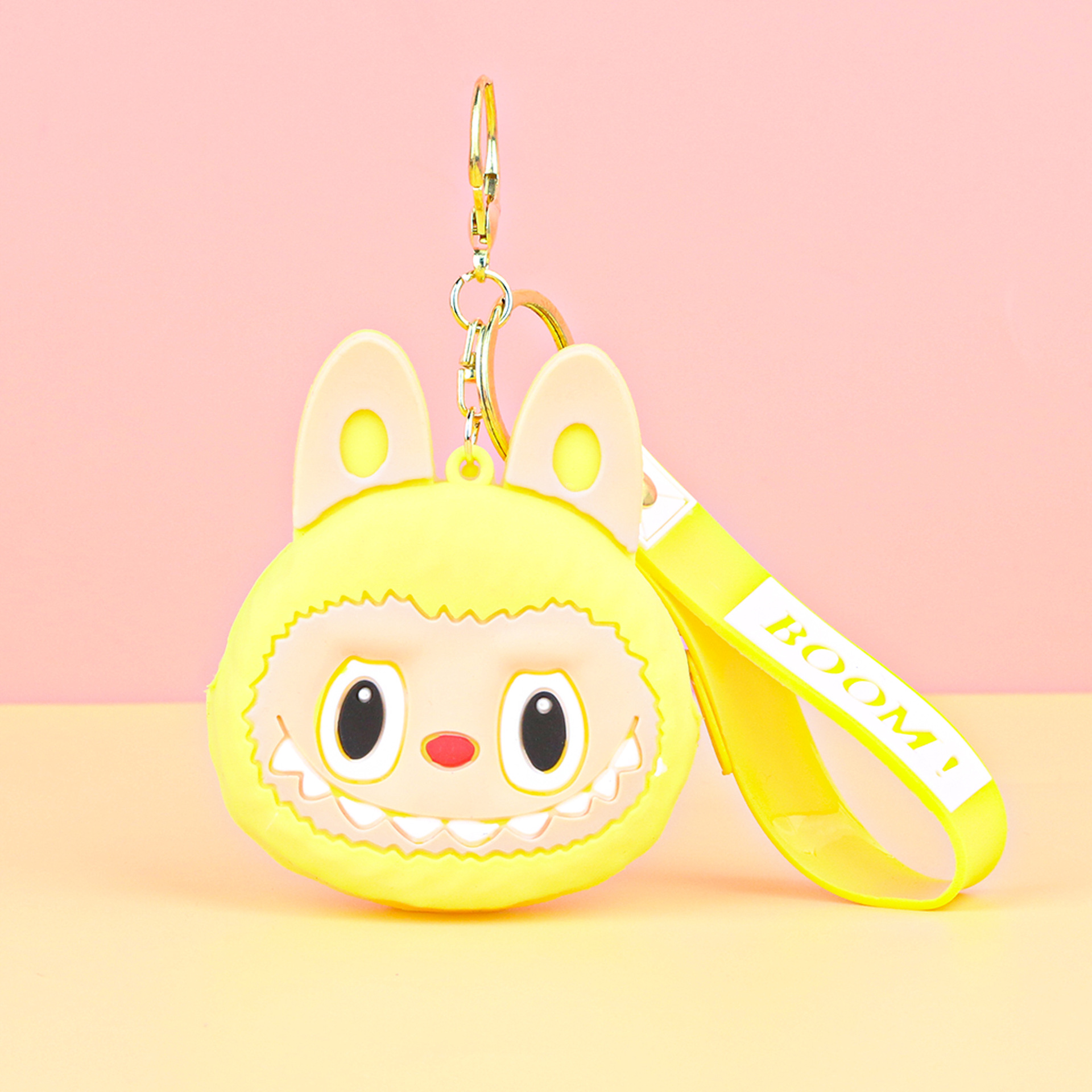 子供用ラブブ小銭入れシリコンプチギフトキーホルダーペンダントカードキャッチャーマシンプチギフトラブブ