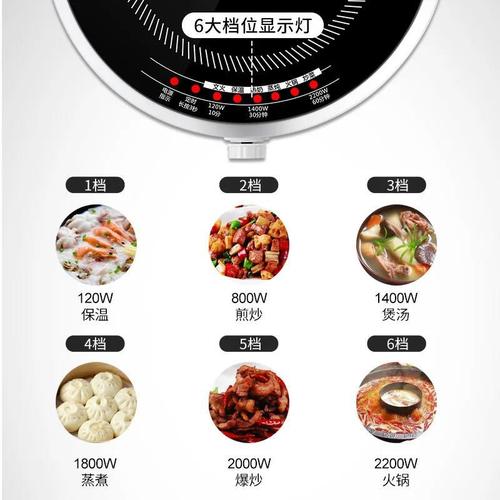 Mini induction cooker household multi-function high-power cooking ultra-thin round smart small stove