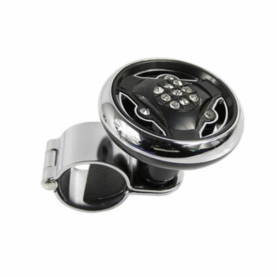 Car steering wheel booster foldable ball bearing booster ball steering gear labor-saving device auxiliary device (Steering wheel booster) - black