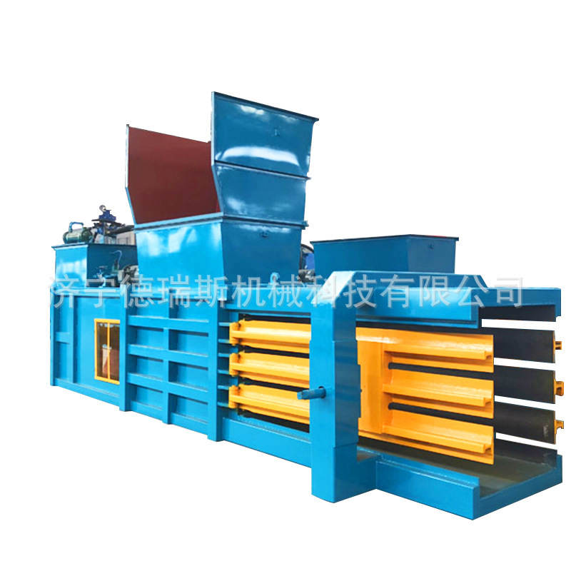 Waste paper plastic bottle woven bag horizontal hydraulic packer beverage bottle metal briquette hydraulic packer manufacturers