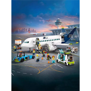 China Building Block City Series 60367 Passenger Aircraft Large Aviation Passenger Aircraft Boy Assembly Toy Gift