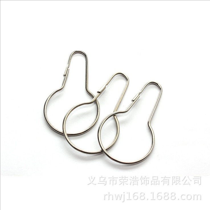 厂家批发金属葫芦挂扣毛巾扣铁丝葫芦挂钩浴帘窗帘挂钩葫芦浴帘扣