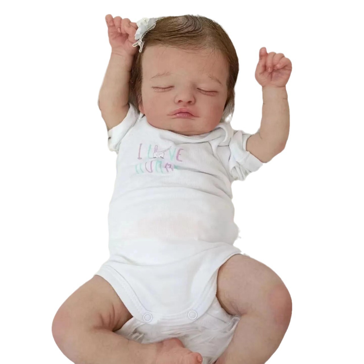 49cm simulación bebé renacido muñeca Rosalie transfronteriza e-commerce suministro entrega de una sola pieza