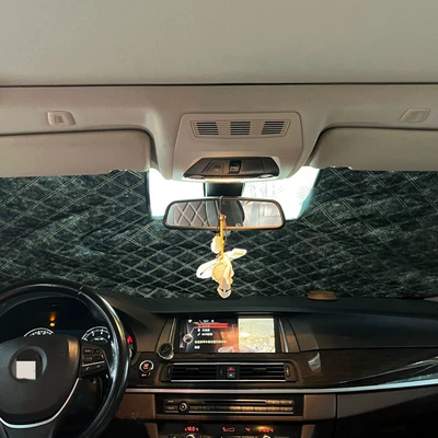 Sun shade windshield ultrasonic perforated recorder, insulated