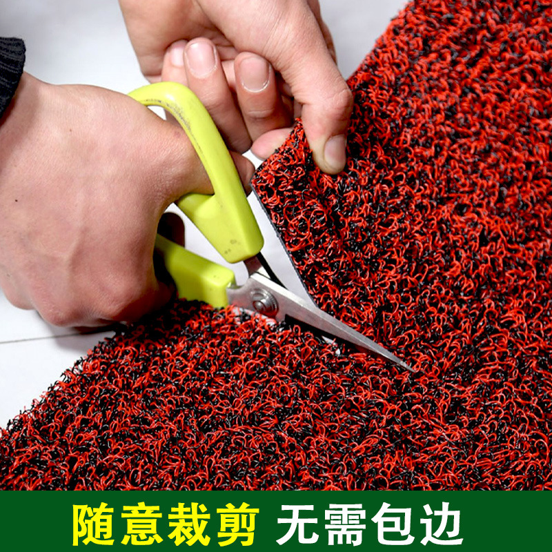 PVC製の織りカーペット、厚手の車用フロアマット、商業施設、ホテル、ショッピングモールの入り口用、滑り止め付きの織り糸フロアマット|undefined