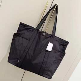 新款大托特包简约轻便瑜伽女运动通勤包健身休闲LU手提袋跨境代发