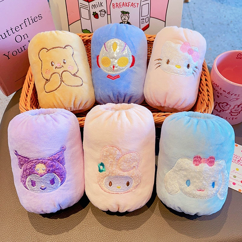 Детские рукава осенние и зимние новые милые мультфильмы плюшевые детские противообрастания