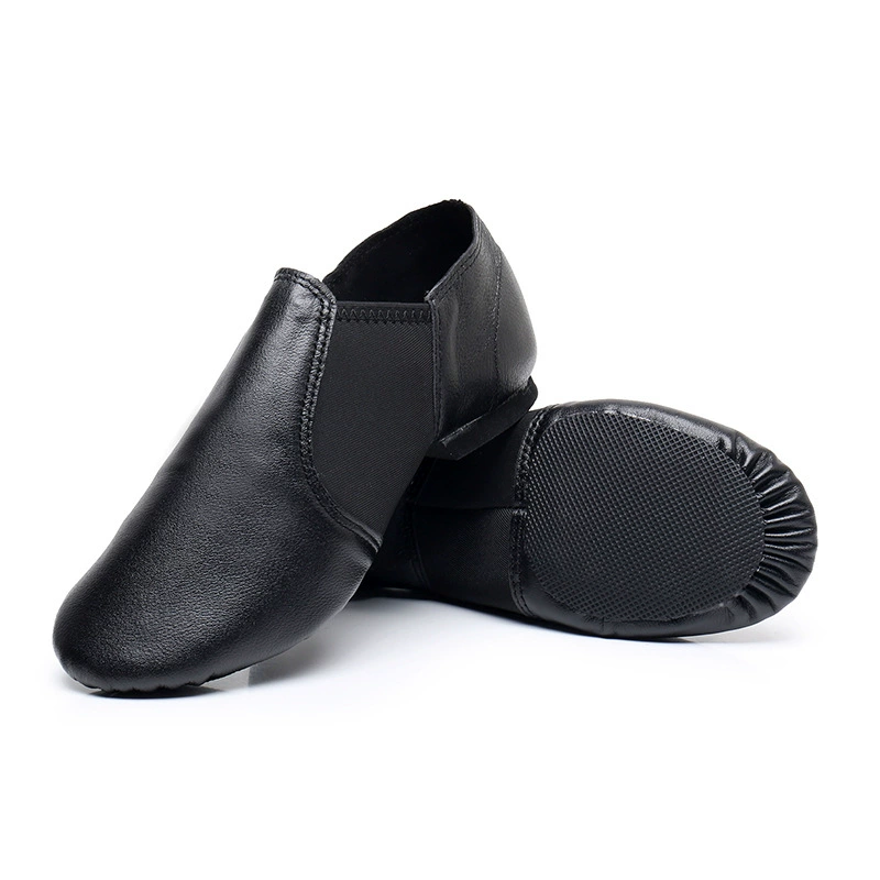 Genuine leather jazz dance shoes girl practice ballet national body soft sole Chinese dance teacher adult dance shoes with root