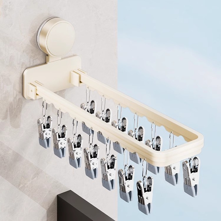 흡착컵 양말 클립(크림 스타일)