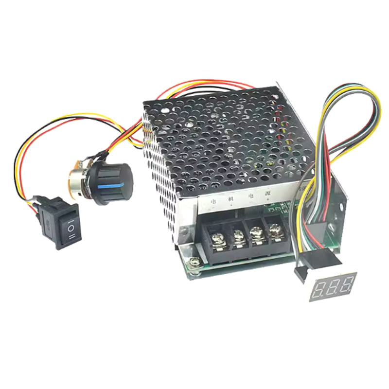 PWM直流电机调速控制器数显可调驱动摸块输入最大60A12V24V36V