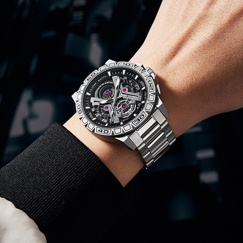 High-end men's wholesale watch with one-piece replacement, night light, waterproof, multi-functional, cross-border men's watch, non-mechanical men's watch