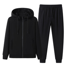 春秋季连帽卫衣两件套男宽松休闲运动套装中青年百搭舒适两件装