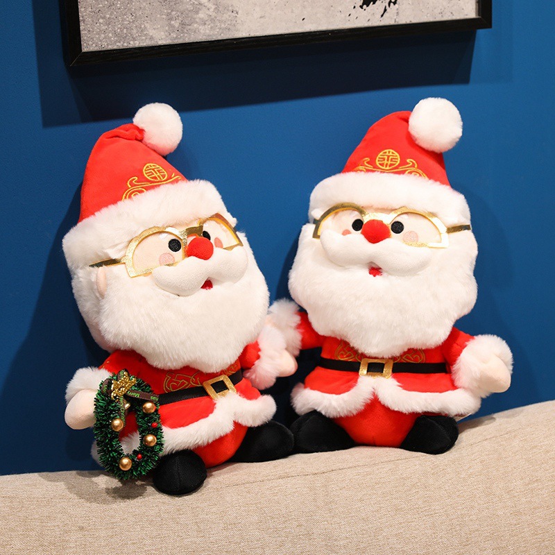 Muñecas de peluche de Santa Claus transfronterizas muñecas de Navidad decoraciones para niños muñecas de oficina adornos